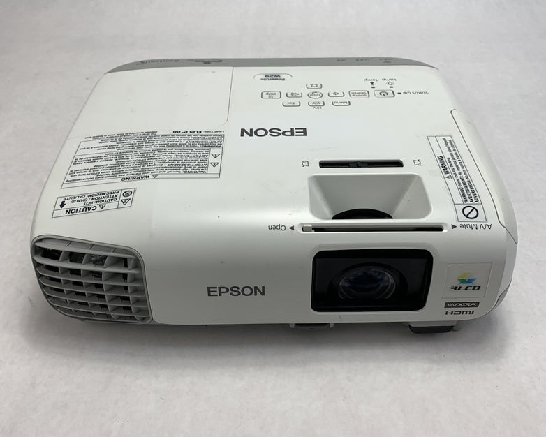 Epson PowerLite W29 H690A LCD Lamp Projector 252 Lamp Hours - No Remote