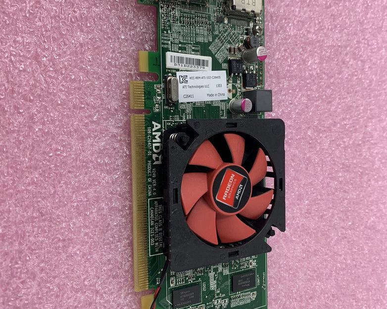 Mix of 4 Untested Radeon 1GB DisplayPort DVI PCIe16 Low Profile GPUs