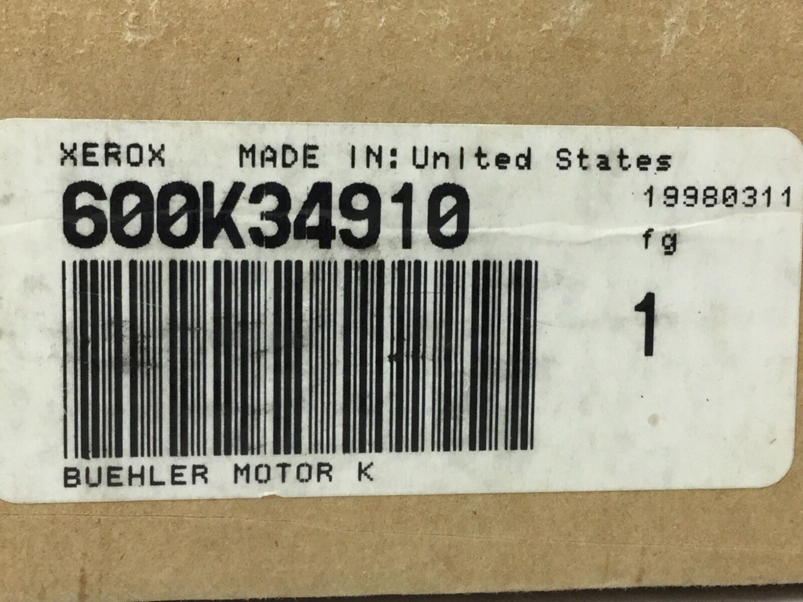 Genuine Xerox Buehler Motor Kit  600K34910  Sealed Box