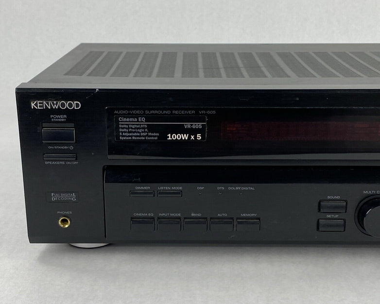 Kenwood VR-605 Audio Video Surround Receiver No Remote
