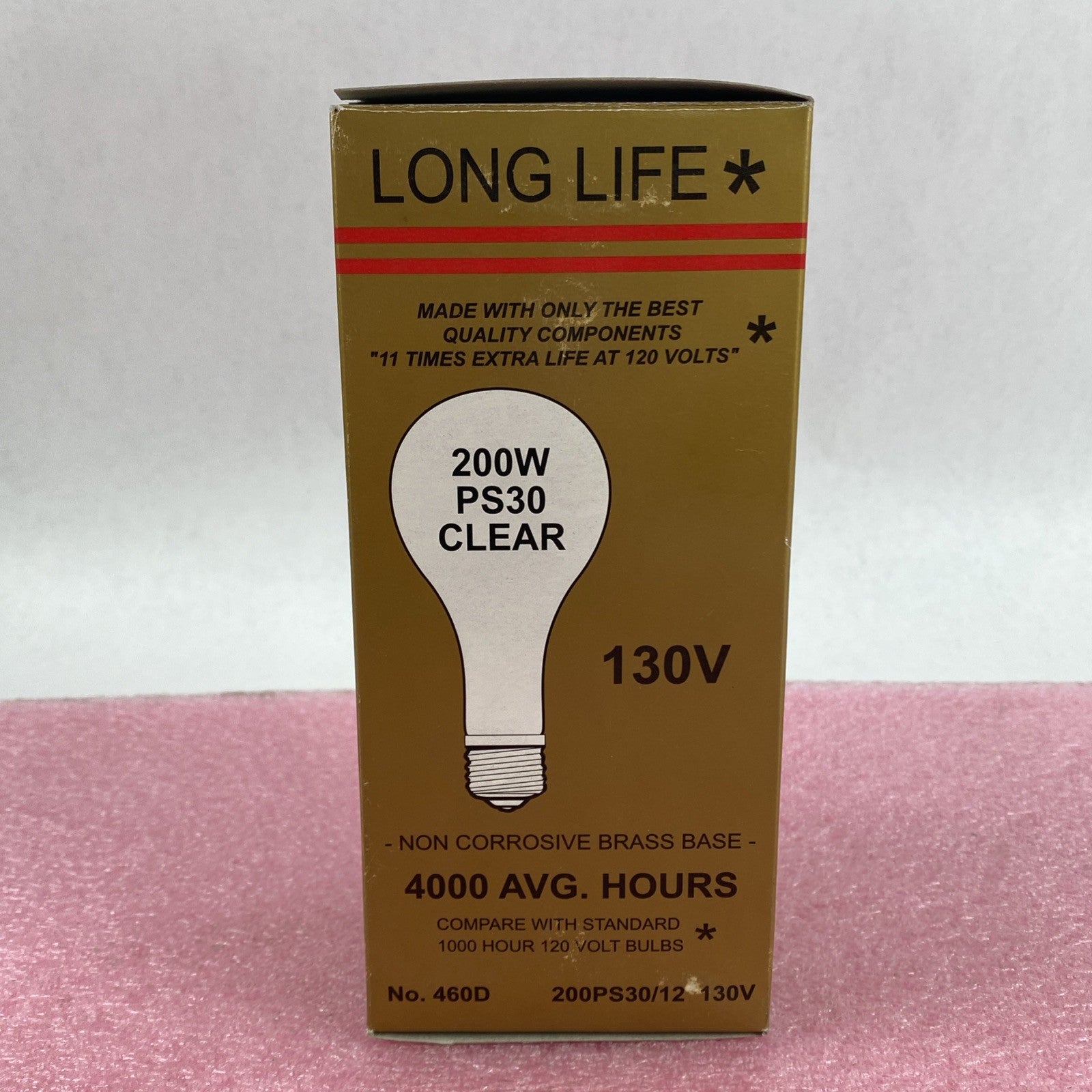 Long Life PS30 200W 130V Clear Light Bulb Lot of 44