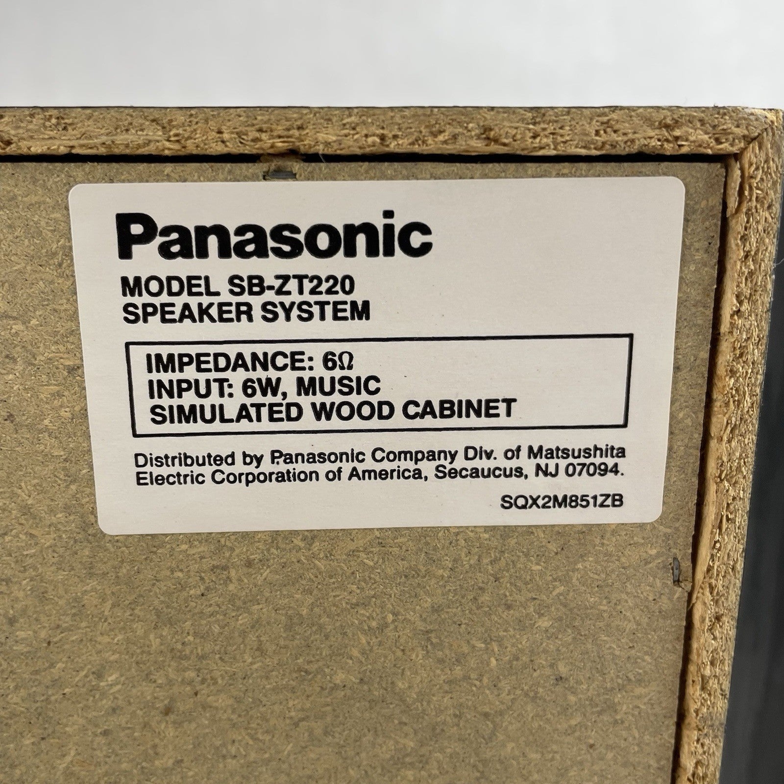 Panasonic SB-ZT220 Home Stereo Bookshelf Speakers Set Of 2 Tested