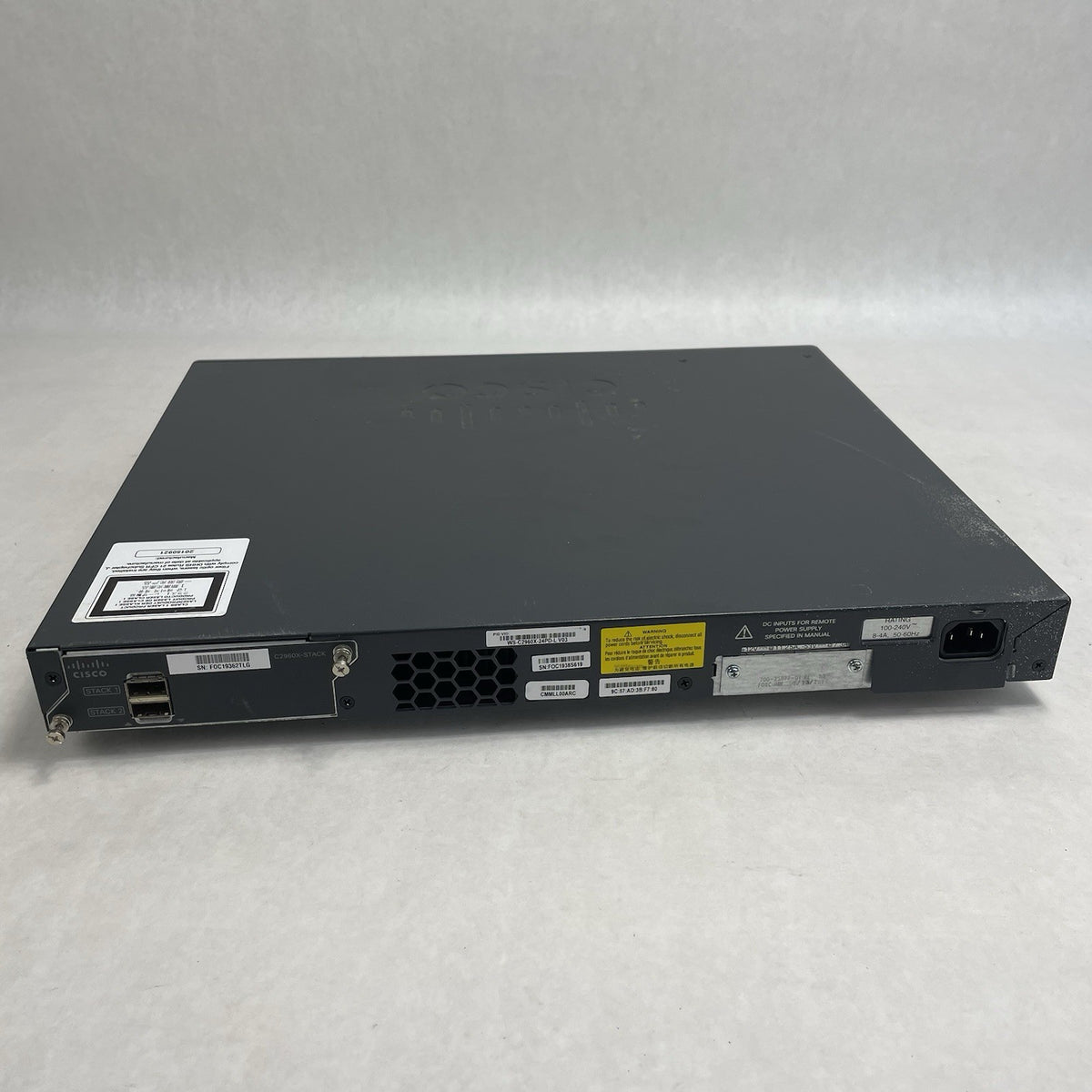 Cisco WS-C2960X-24PD-L V03 Tested & Reset No Rack Ears5