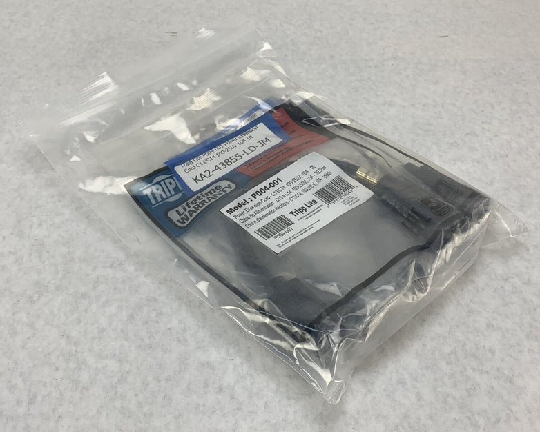 Tripp Lite P004-001 Power Extension Cord C13/C14 100-250V 10A 1ft