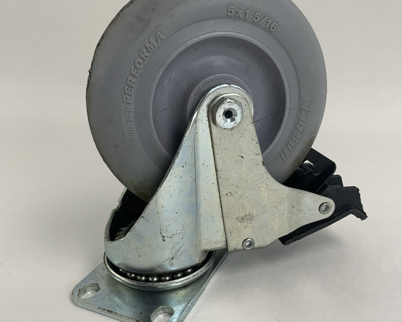 Colson 5" Rubber Performa Swivel Locking Casters Lot of 4x