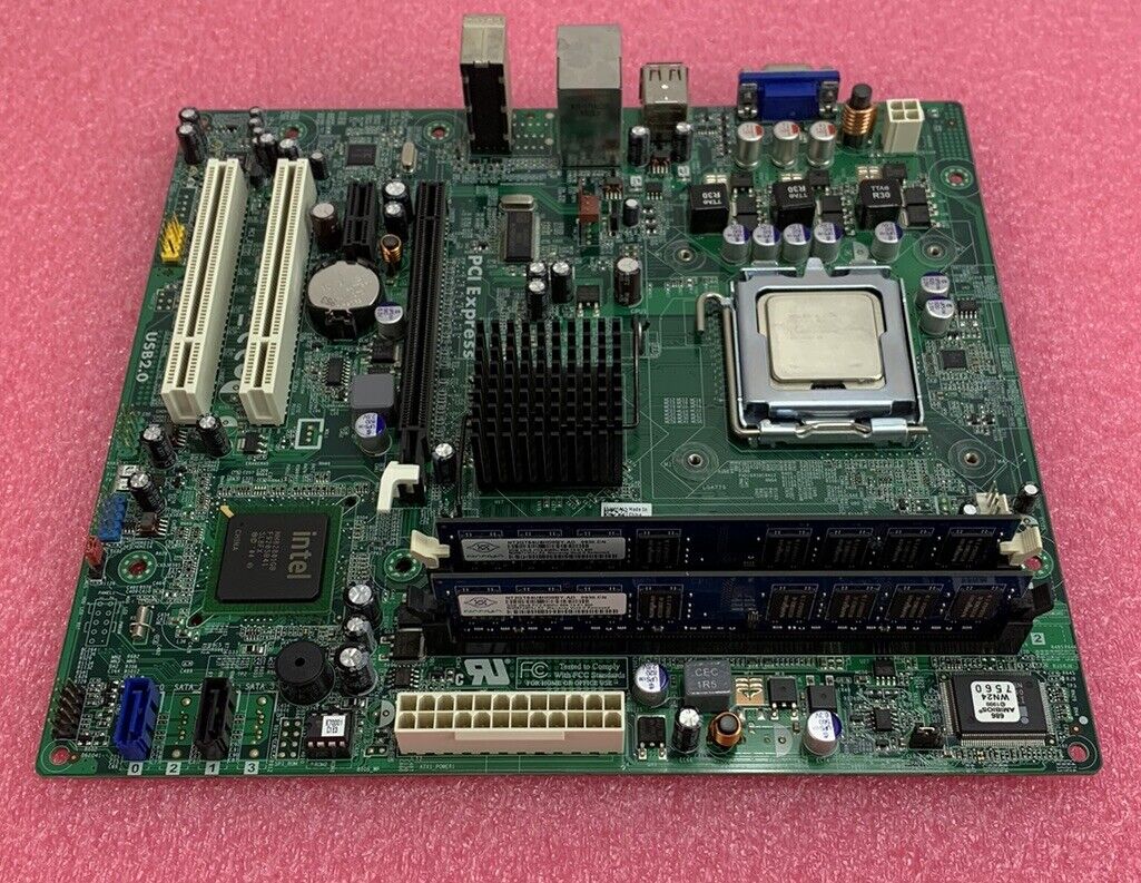 Dell 0U880P Motherboard Intel Pentium E5200 2.50GHz 4GB RAM w/ Shield