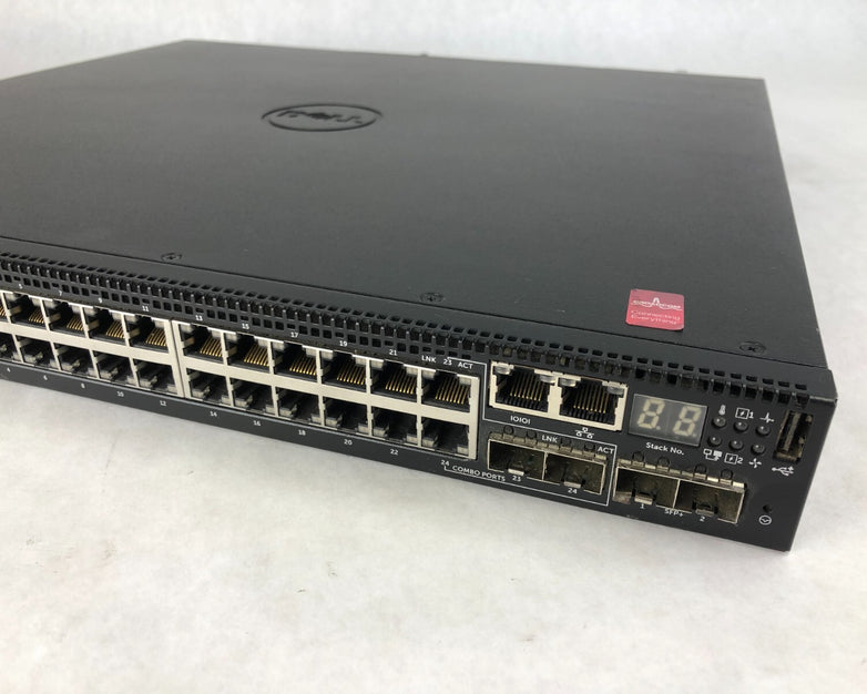 Dell Networking N3024 24 Port Rack Mountable Ethernet Switch No Rails