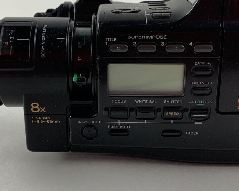 Sony Handycam CCD-F70 Camera and Case Bundle w/ Manual Charger Battery Powers On