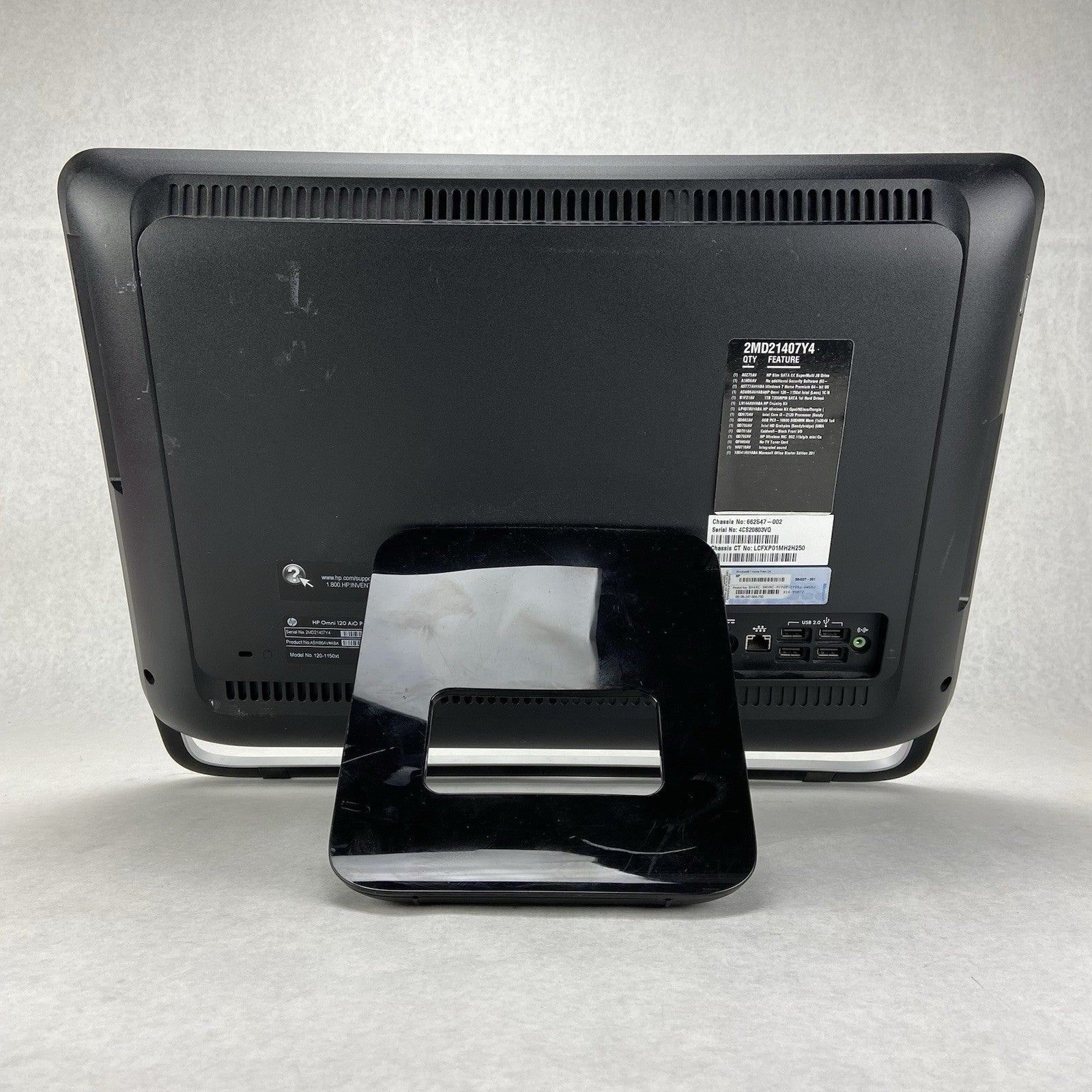 HP Omni 1201150xt AIO Intel Core i32120 3.3GHz 6GB RAM No HDD No OS No AC3