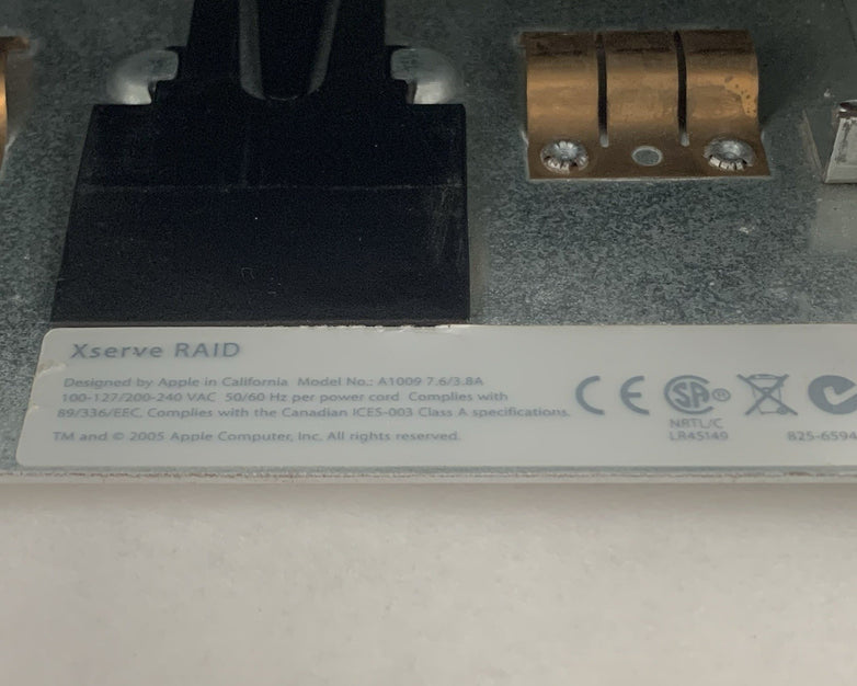 Apple Xserve Raid A1009 Network Enclosure w/ 2x 603-6332 1x PSU No HDDs No Caddy