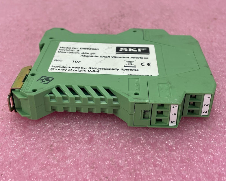 SKF CMSS690 Rev. A Absolute Shaft Vibration Interface Module Untested