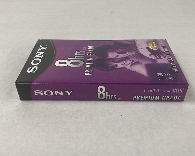 Sony T-160 8hrs Premium Grade VHS Video Cassette Brand New (Lot of 10)