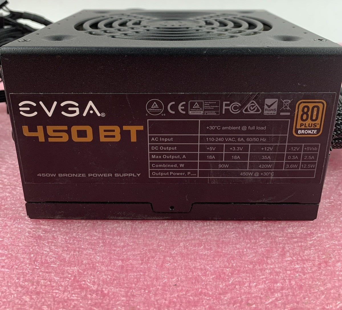 EVGA 450 BT 450W Bronze Power Supply2
