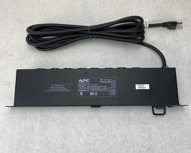 APC SurgeArrest Rackmount NET9RMBLK 120V 15A Power Distribution Unit - Tested