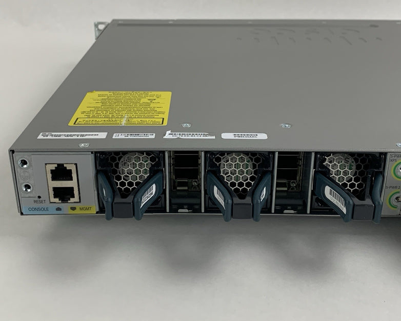 Cisco WS-C3850-48PW-S V07 PoE+ 48-Port Network Switch Tested w/ C3850-NM-4-1G