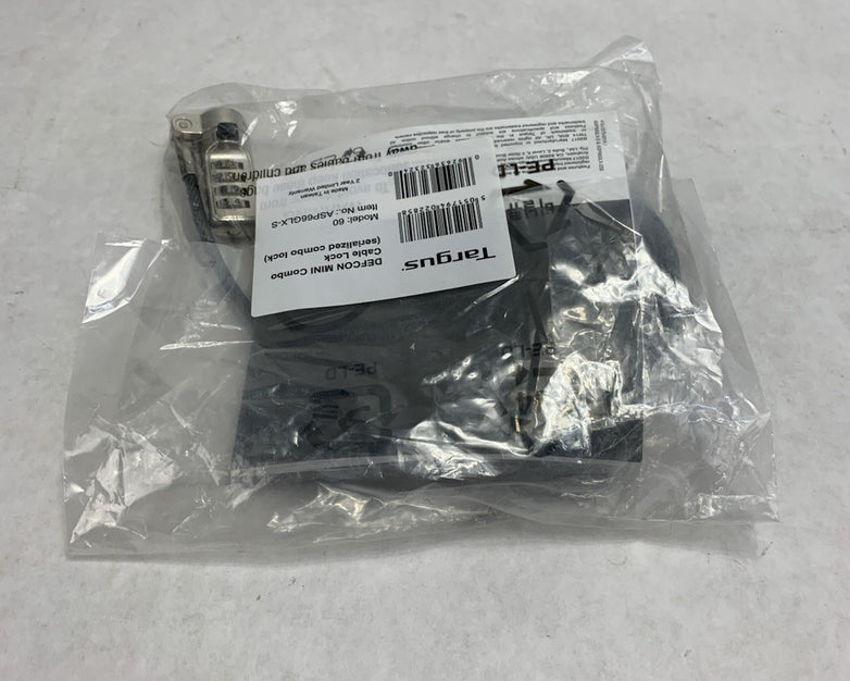 Targus DEFCON MINI 60 ASP66GLX-S Combo Cable Lock