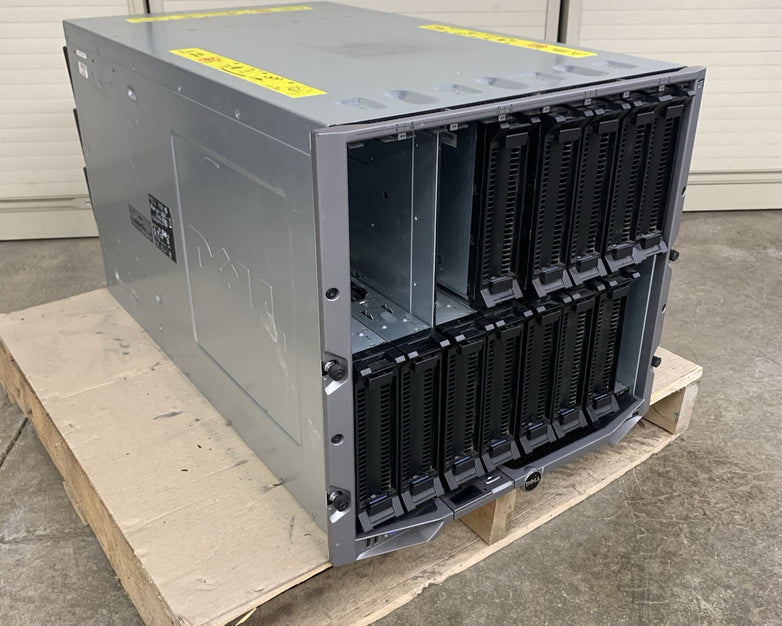Dell PowerEdge M1000E Blade Server W/ 6x Power Supplies 9x Fans 12x Blanks