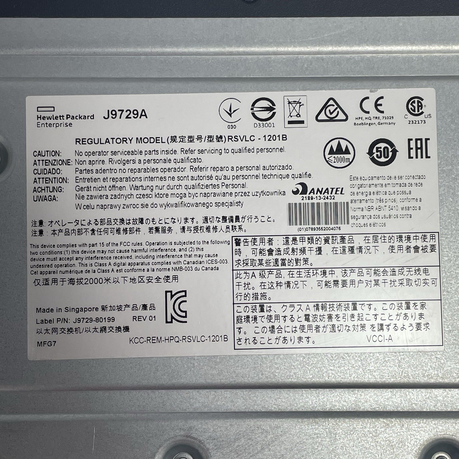 HP 2920-48G PoE+ Switch J9729A 48-Port With J9731A Network Switch No PS15