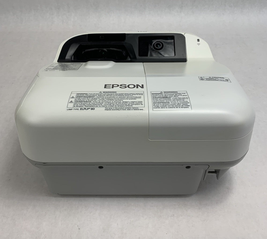 Epson H599A BrightLink 595Wi LCD Lamp Projector 38 Lamp Hours No Remote1