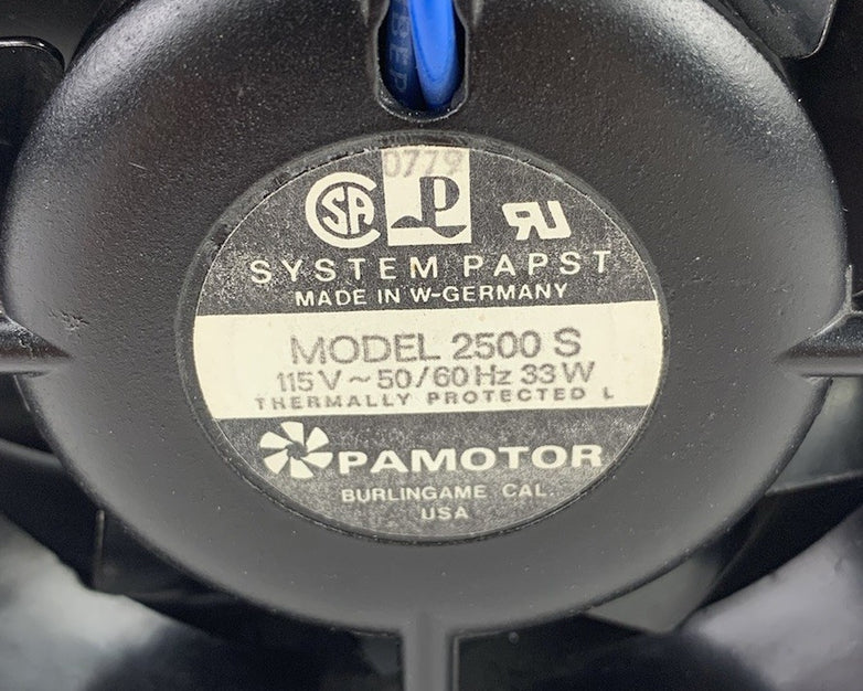 Pamotor System Papst 2500 S 115V 60Hz 33W Fan