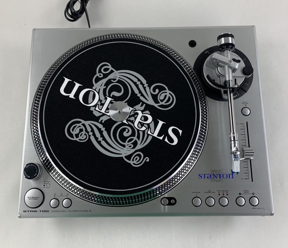 Stanton STR8-100 Digital Turntable Tested Needs New Needle