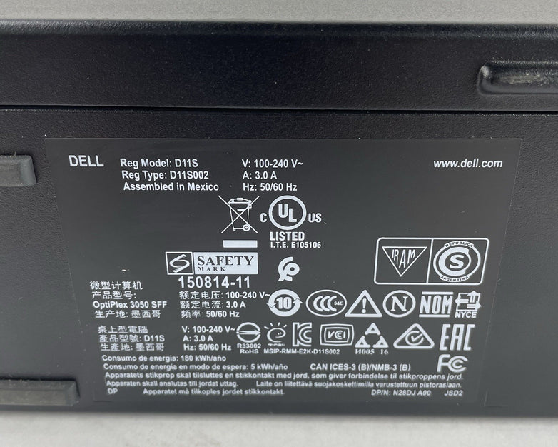 Dell Optiplex 3050 SFF i5-7500 2.40 GHz 4 GB No HDD/OS/Antenna - Bad USB Ports