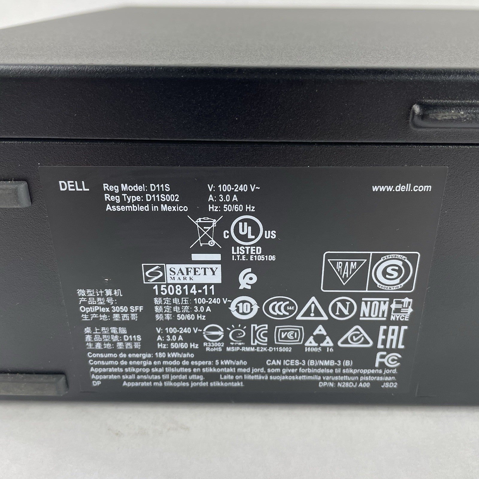 Dell Optiplex 3050 SFF i5-7500 2.40 GHz 4 GB No HDD/OS/Antenna - Bad USB Ports9