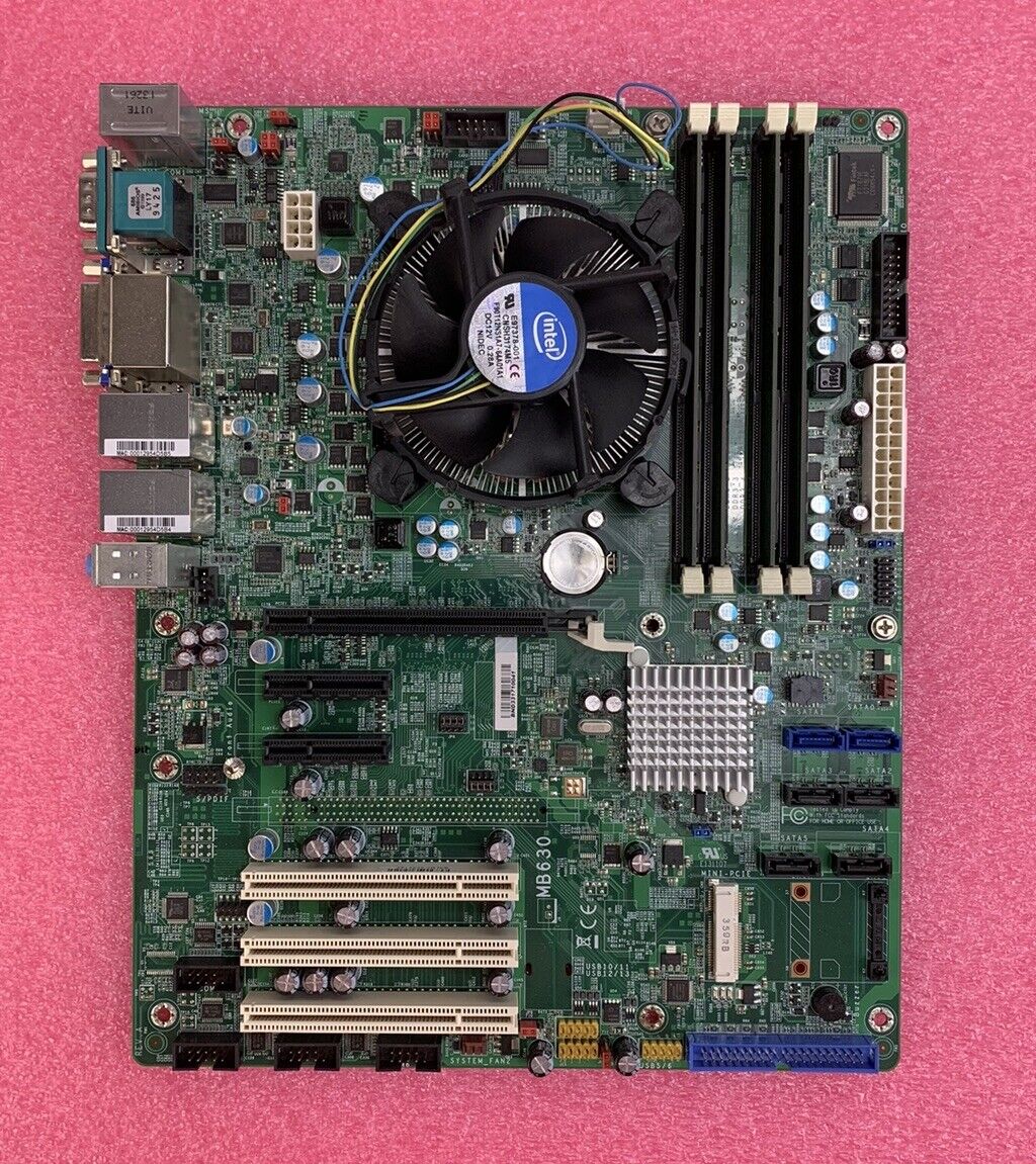 DFI MB630 Motherboard Intel Core i5-3570 3.4GHz 16GB RAM No Shield