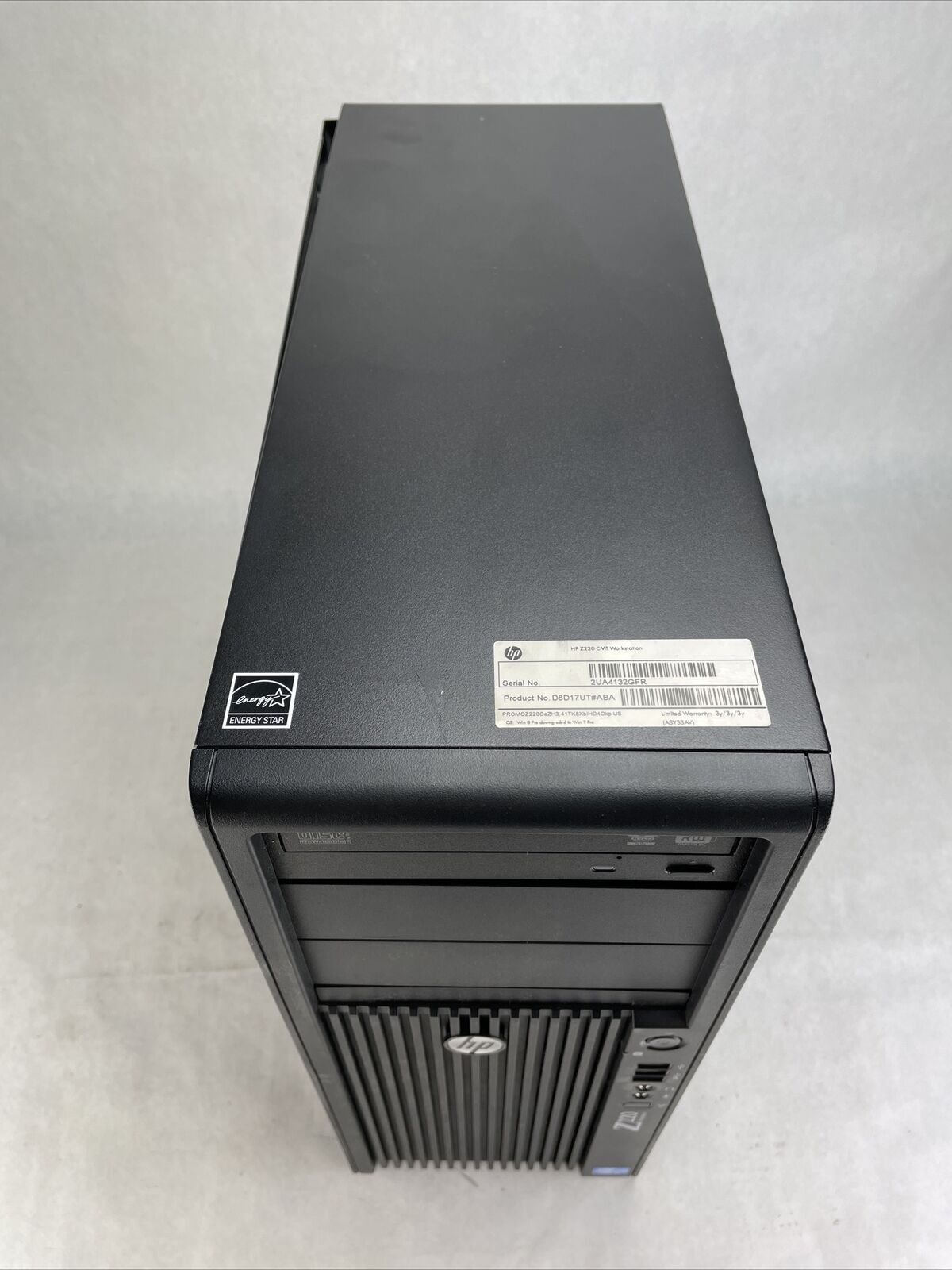 HP Z220 CMT Intel Core i7-3770 3.4GHz 8GB RAM No HDD No OS