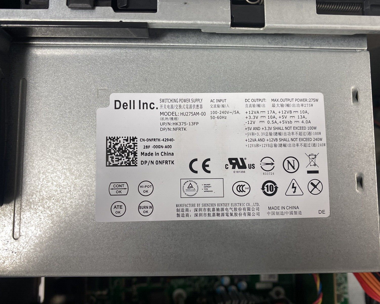 Dell OptiPlex 3010 MT Intel Core i3-3220 3.30GHz 4GB RAM No HDD No OS