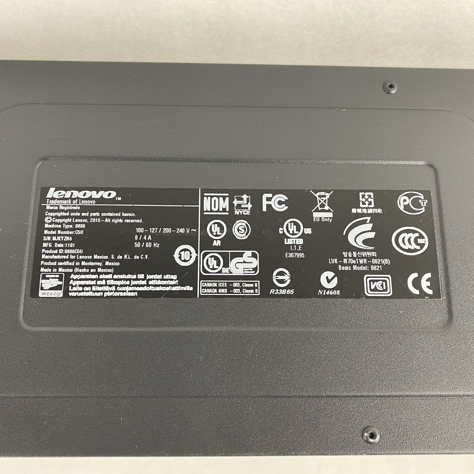 Lenovo ThinkCentre M70e MT Intel Core 2 Duo E8400 3.00GHz 4GB RAM No HDD No OS