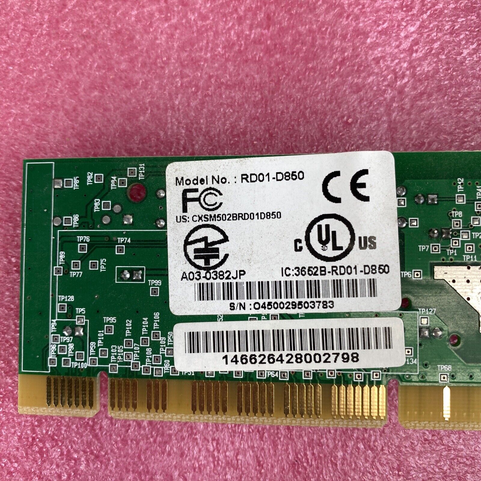 Anatel RD01-D850 Conexant 56k data fax modem PCI cards Lot of 3