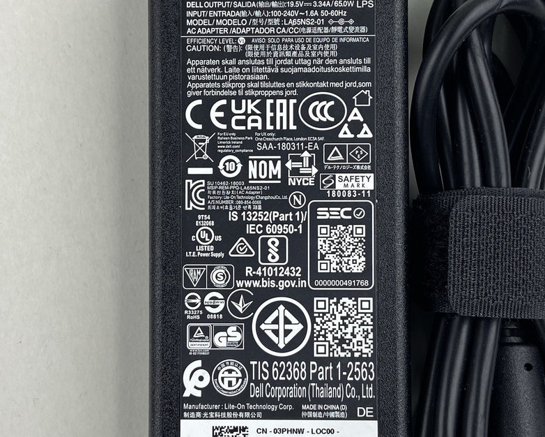 For Dell 65W AC Power Adapter  LA65NS2-01