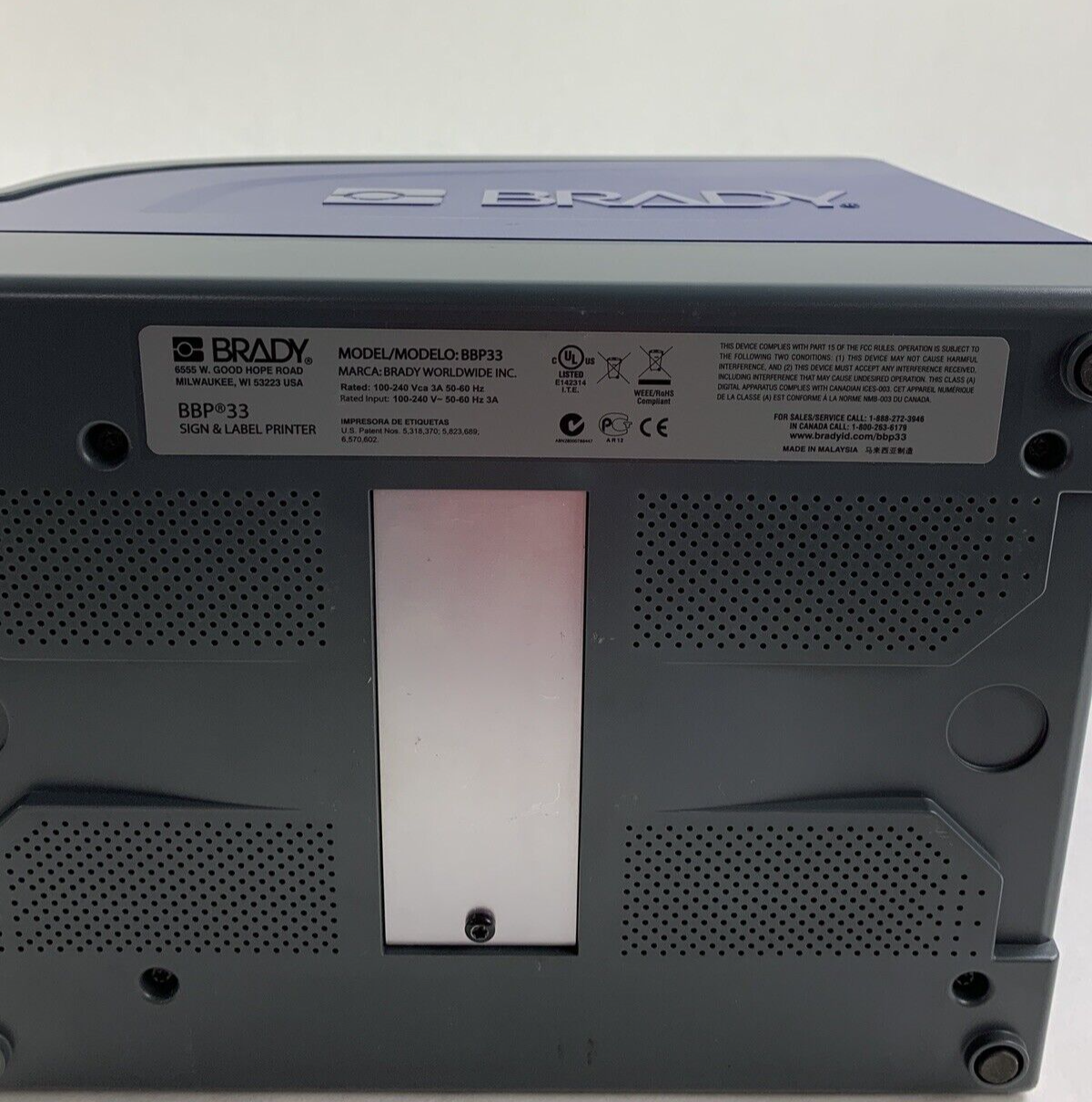 Brady BBP33 Label Printer Missing Ribbon Connection Pieces Parts and Repair