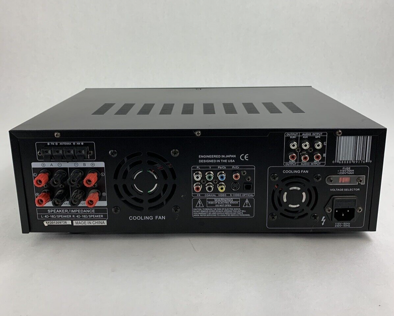 Pyle PD1000A Home and Office AMP Receiver Stereo Tested No Remote