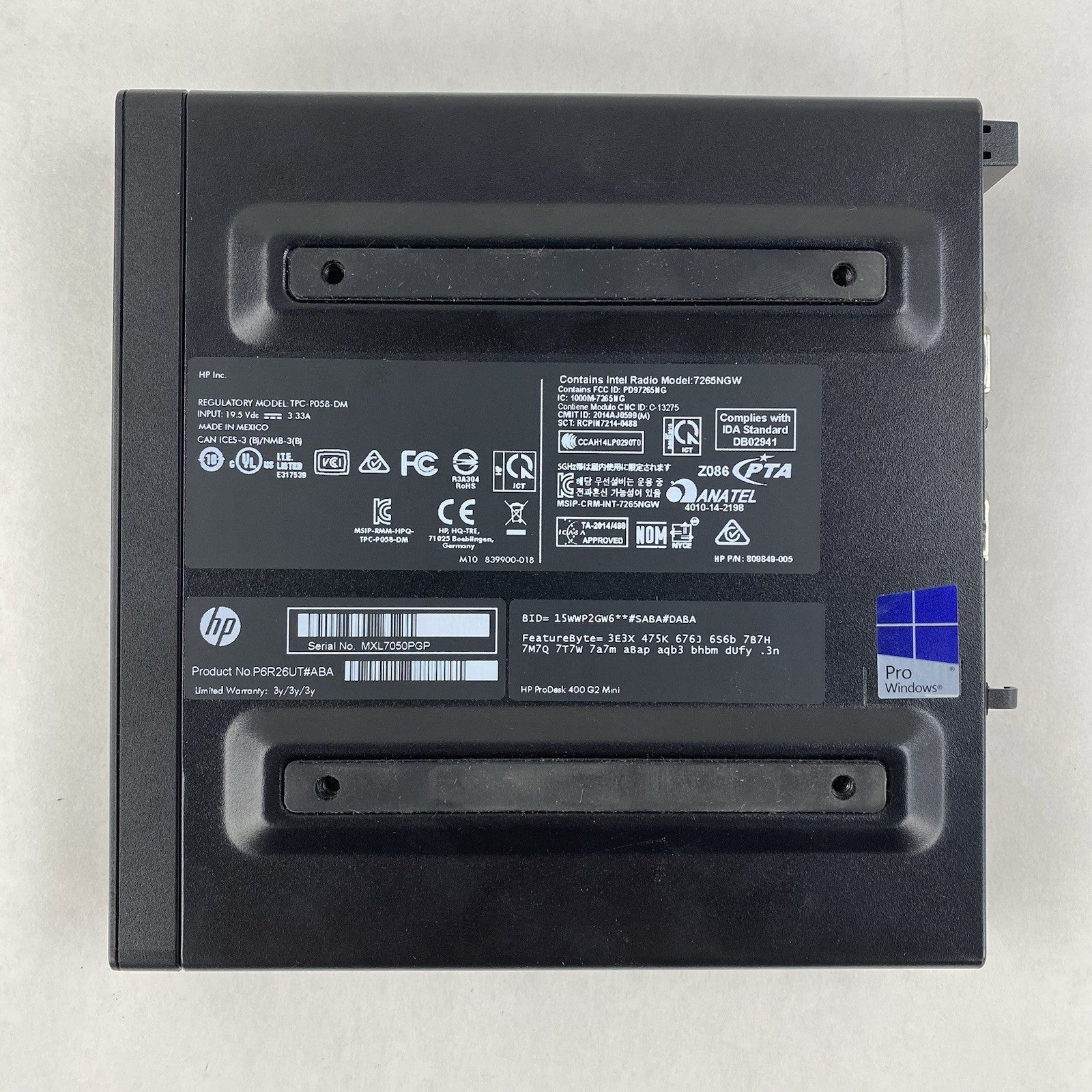 HP ProDesk 400 G2 Micro Intel Core i5-6500T 2.5GHz 8GB RAM No HDD/OS/AC