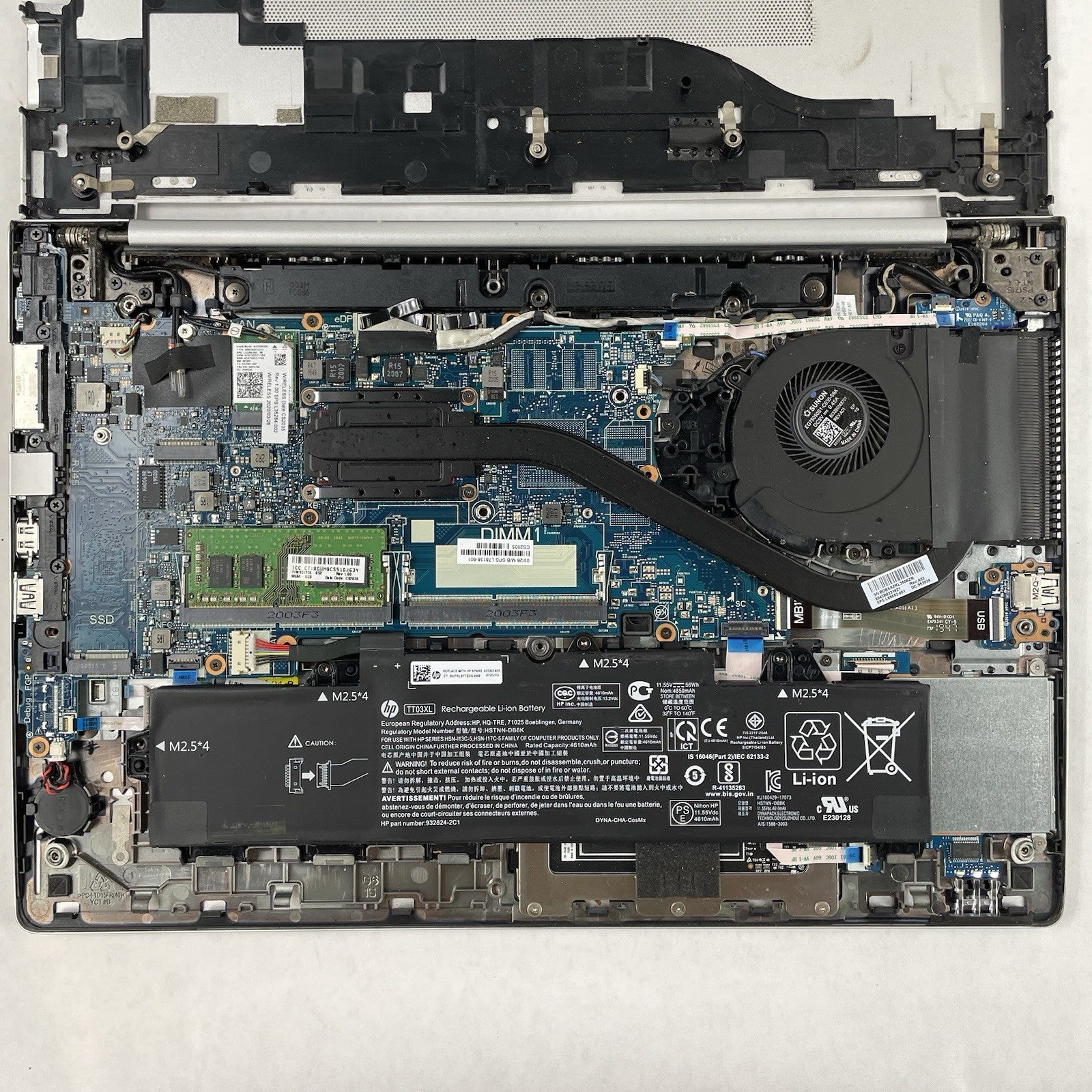 HP EliteBook 850 G6 15.6" i5-8365U 1.60 GHz 8 GB RAM No SSD/OS/AC - Bad DIMM17