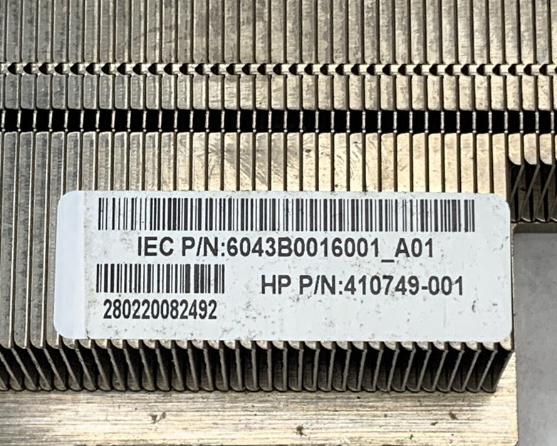 HP 412210-001 HP Server Heatsink for Proliant DL360 DL165 G5 Lot of (2)