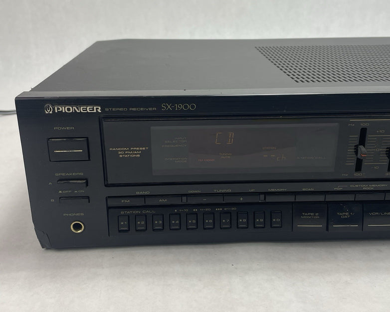 Pioneer SX-1900 Stereo Receiver 5 Band Graphic Equalizer Japan Tested For Parts
