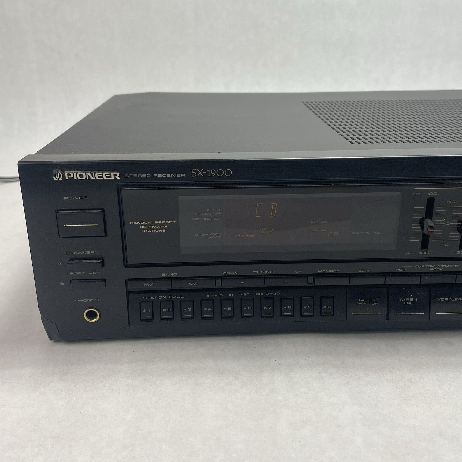 Pioneer SX-1900 Stereo Receiver 5 Band Graphic Equalizer Japan Tested For Parts2