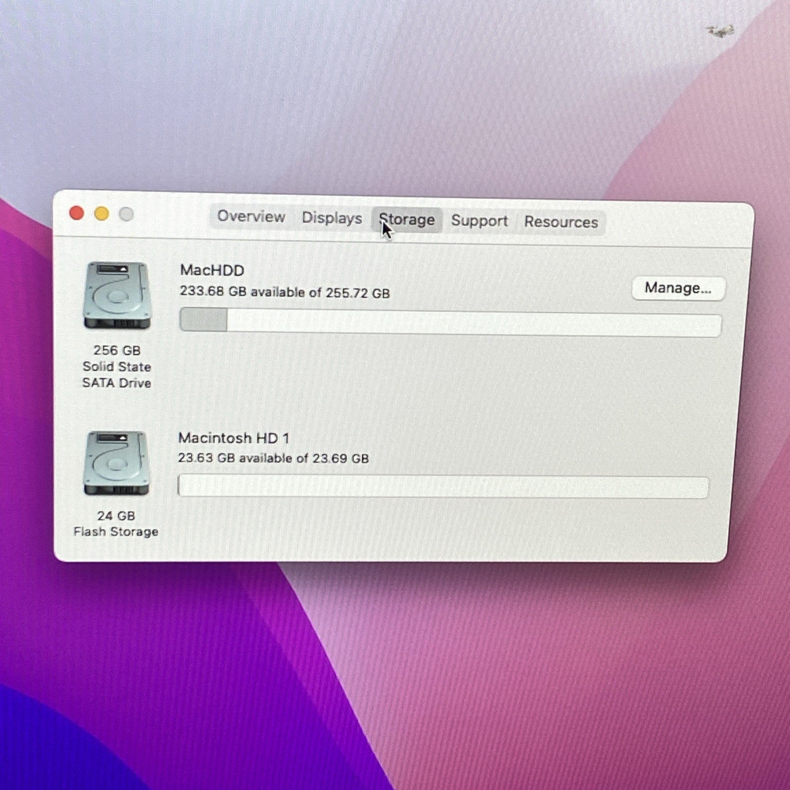 Apple A1418 iMac 21.5" 2015 2.8 GHz Core i5 8GB RAM 250 GB SSD macOS 12.7.6