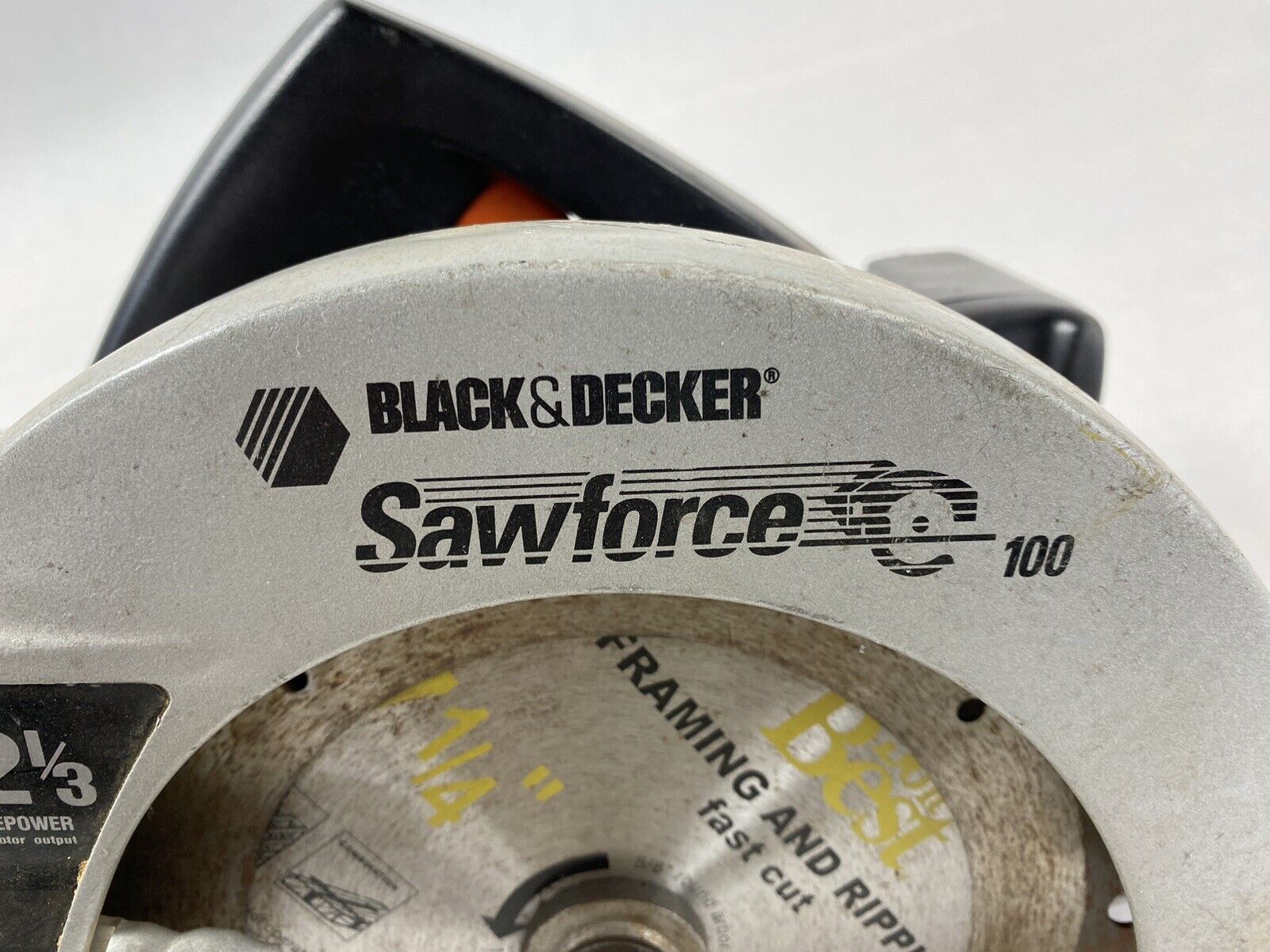 Black & Decker 7 1/4" Sawforce 100 Circular Saw 5300 RPM 11 Amp No. 7359 Tested