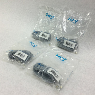 ICC ICLC425FSV 25' ft  Flat Line Cord   Lot of 4   Sealed Packages