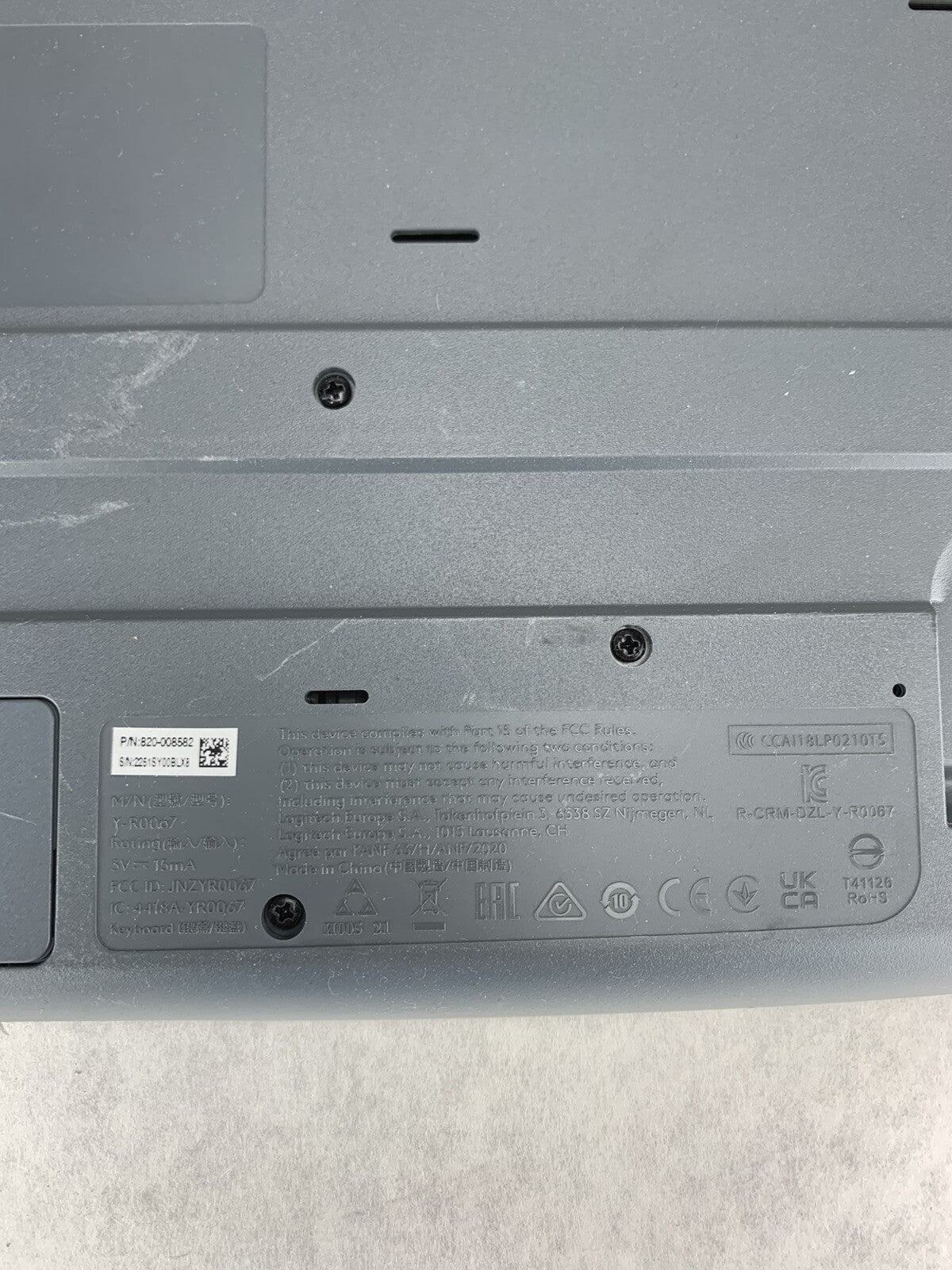 Logitech Y-R0067 Wireless Keyboard
