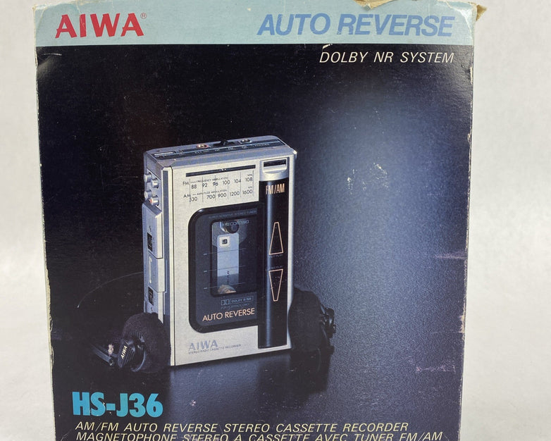 Aiwa HS-J36 AM/FM Auto Reverse Stereo Cassette Recorder Untested
