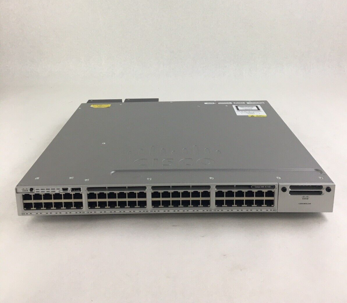Cisco WS-C3850-48P-L 48-Port Gigabit Network Switch Tested and Reset