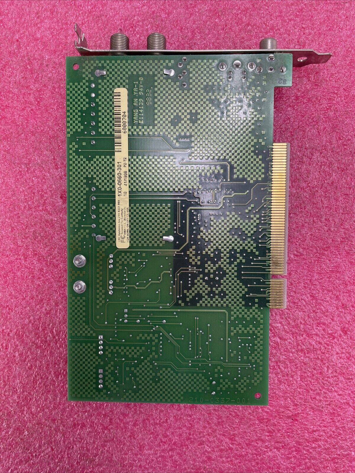 STB SYSTEMS 210-0337-00X TV-FM PCI TUNER CARD
