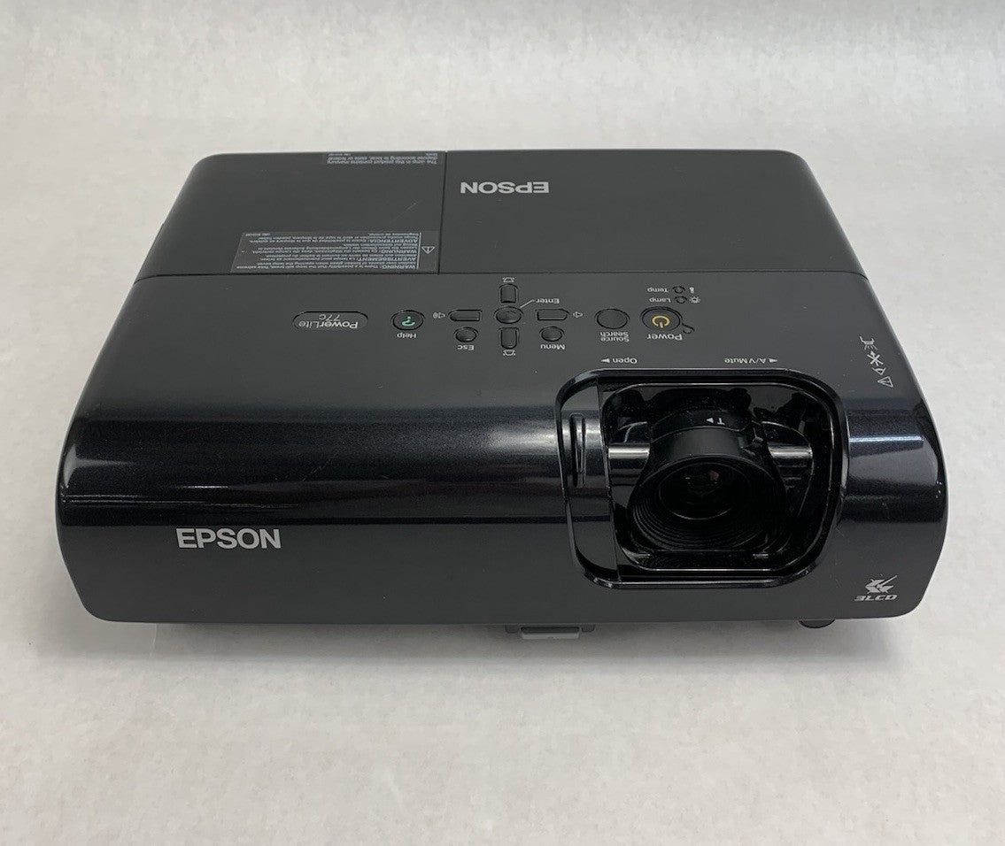 Epson EMP-X5 PowerLite 77c LCD Lamp Projector 1187 Lamp Hours No Remote1