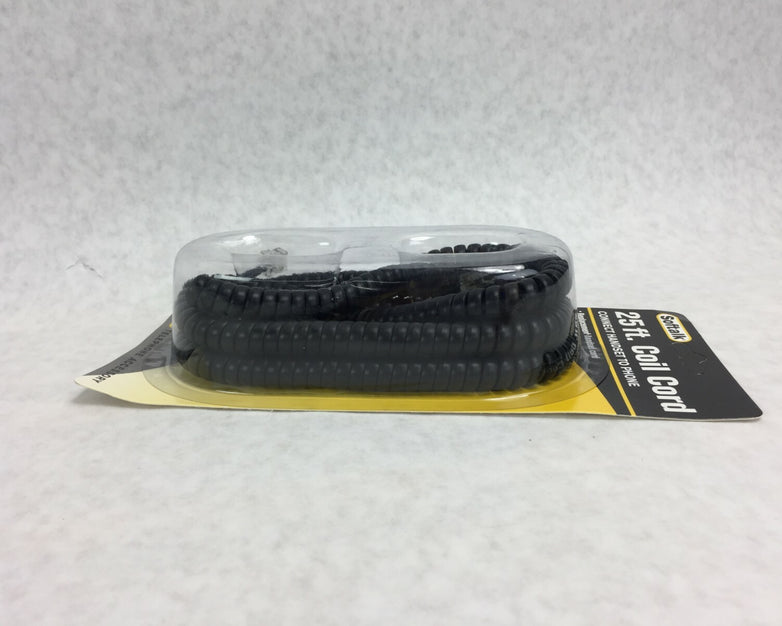 Soft Talk 25' Replacement Handset Coil Cord Black 42261