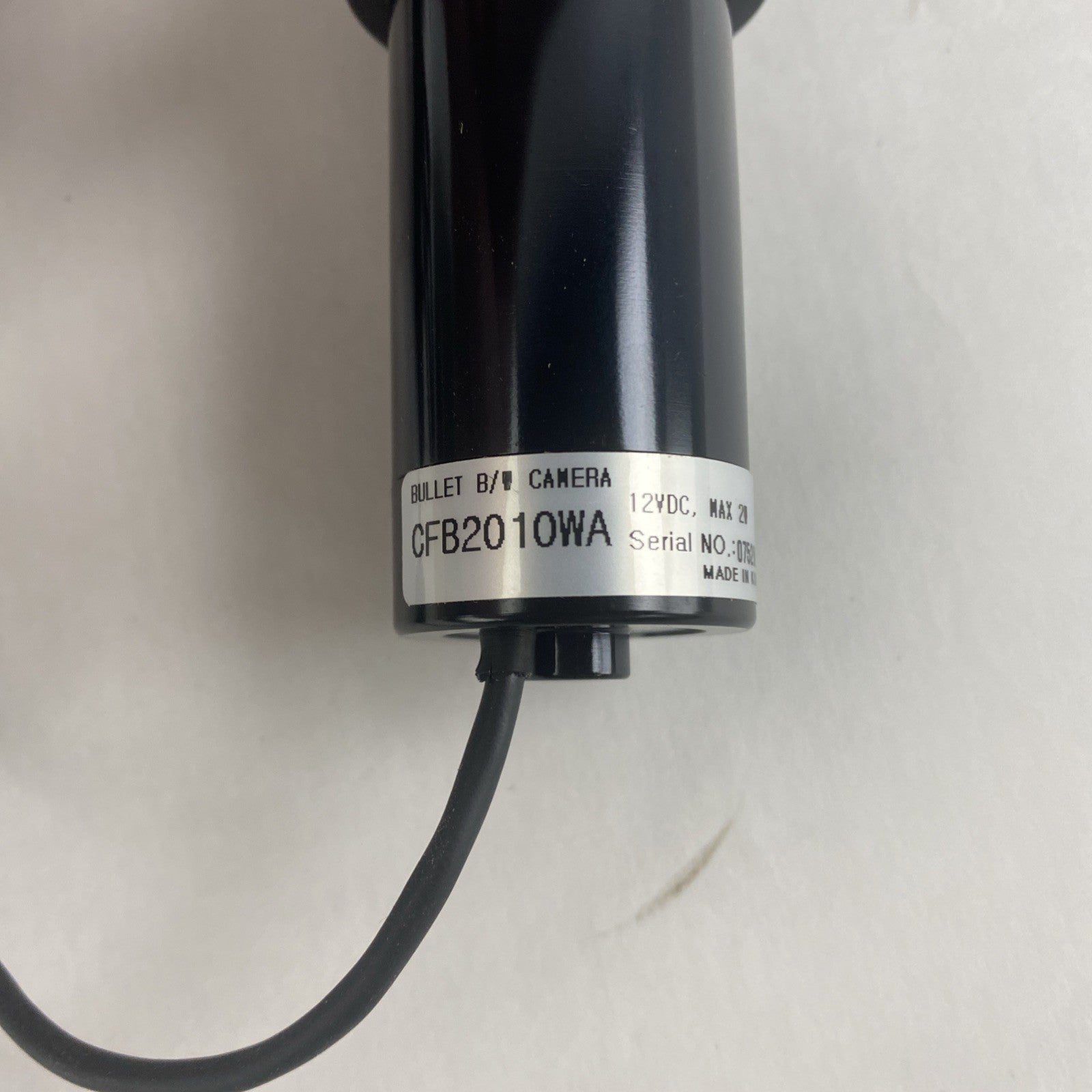 Bullet B/W CFB2010WA HI-Performance CCD Camera Untested7